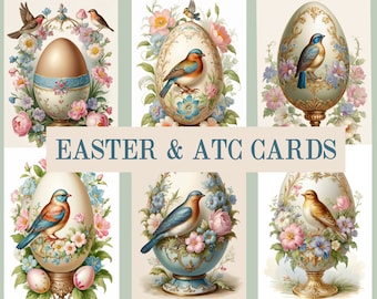 Old Style Easter Cards in two sizes.