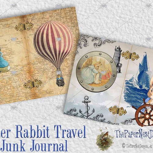 Peter Rabbit Travel Journal Journal Kit for Your Paper Craft - Etsy Sweden