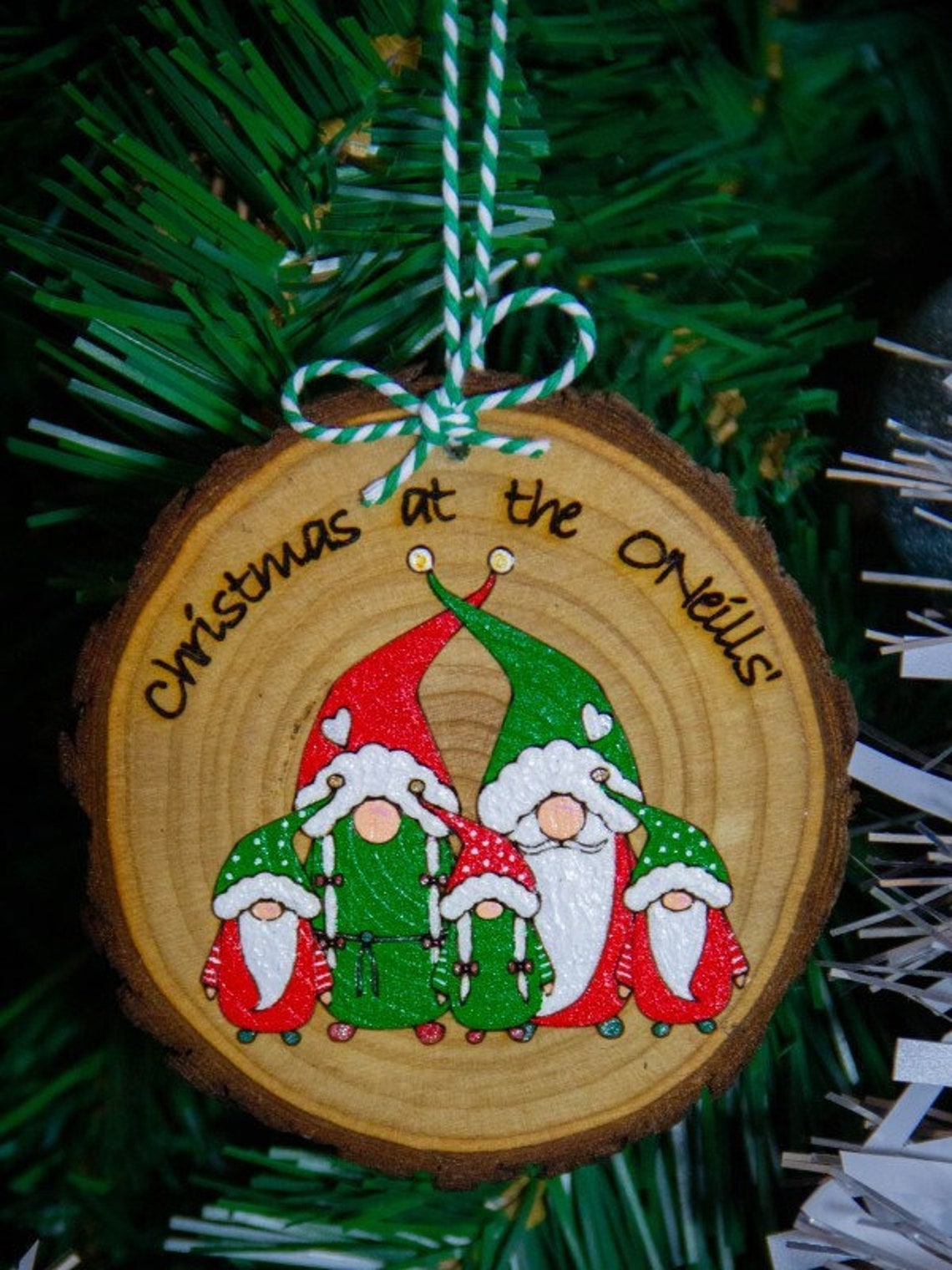 Personalised Gonk Bauble Family Christmas Ornament Gonk Etsy