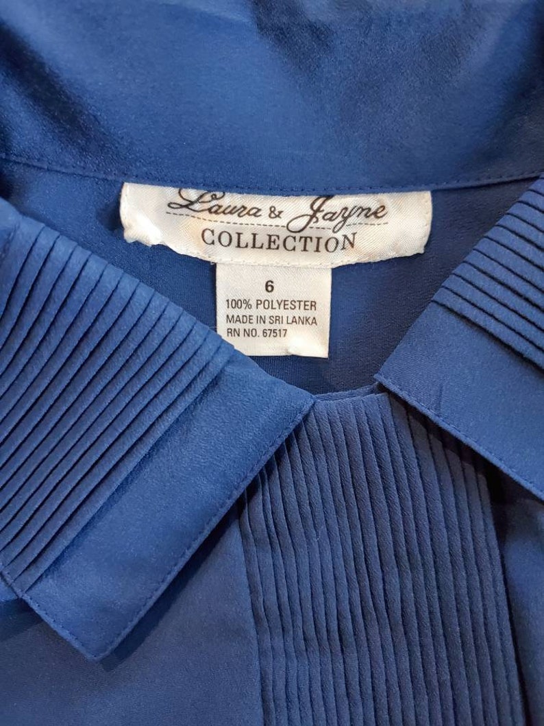 Royal Blue Button Down Blouse