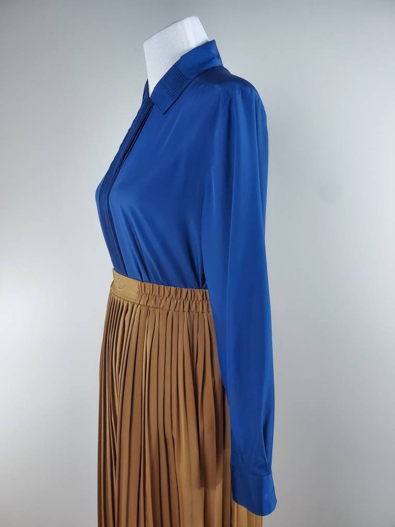 Royal Blue Button Down Blouse