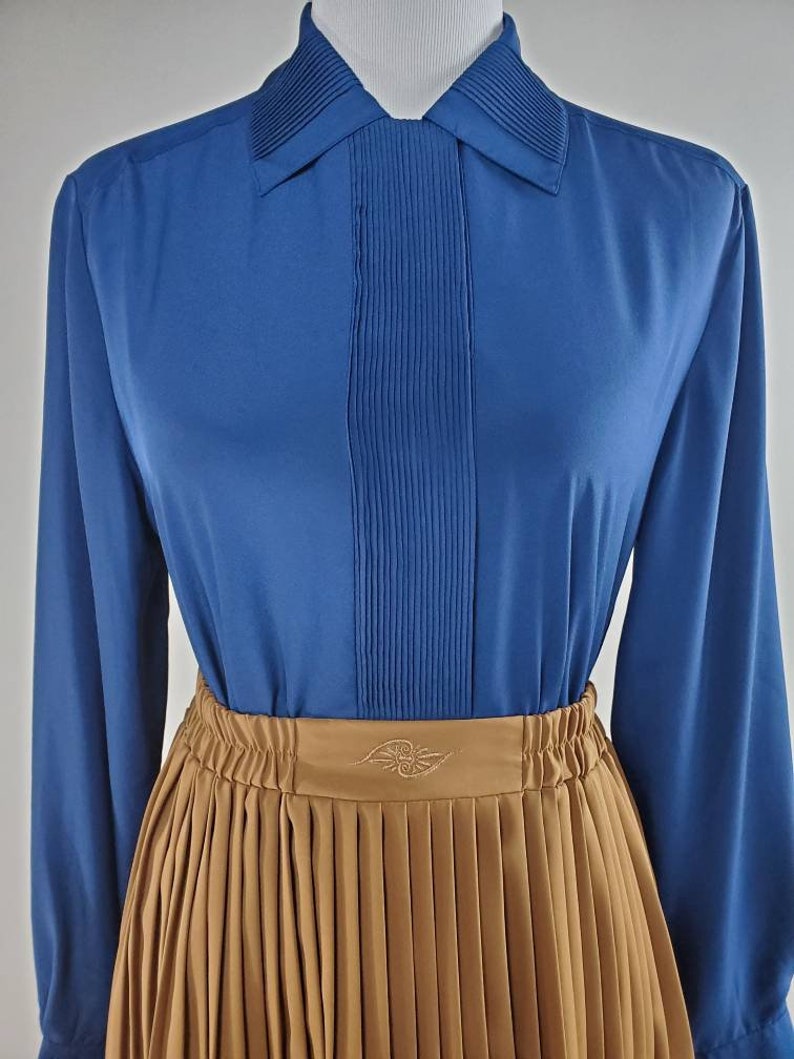 Royal Blue Button Down Blouse