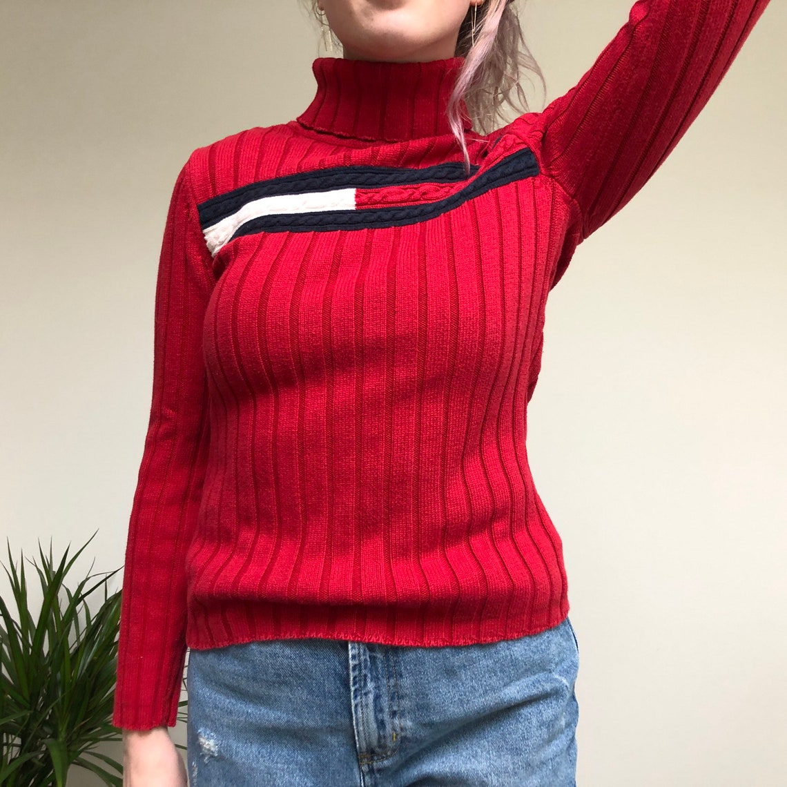 tommy hilfiger ribbed turtleneck