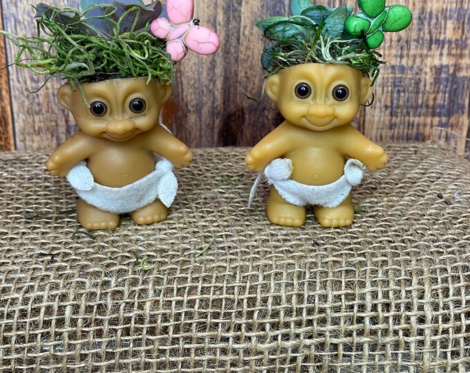 Baby Troll Succulent Planter