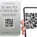 Printable Check in QR Code Scan Sign Paperless Registration - Etsy