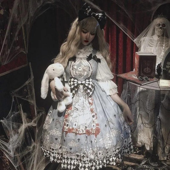 Vestido Lolita sin mangas vestido gótico Lolita vestido de | Etsy México