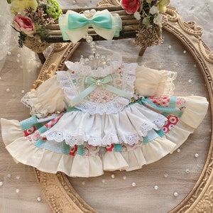 20cm Plush Doll Clothes Handmade Cotton Doll Dress 10 cm 15 cm 20 cm 40 cm Plush Doll Clothes Set
