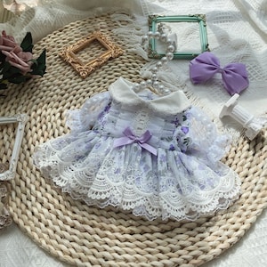 20cm Plush Doll Clothes Handmade Cotton Doll Dress 10 cm 15 cm 20 cm 40 cm Plush Doll Clothes Set