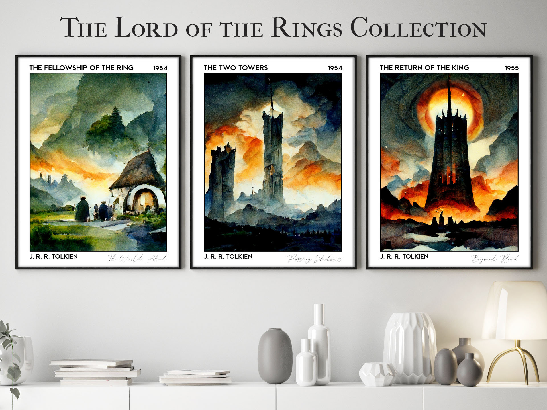 LOTR-Posters Retro Brownpaper Estilo parede, Gondor, Árvore Branca, Mago  Balrog, Home Decor, Internet Cafe, Decoração Bar, 30x45cm