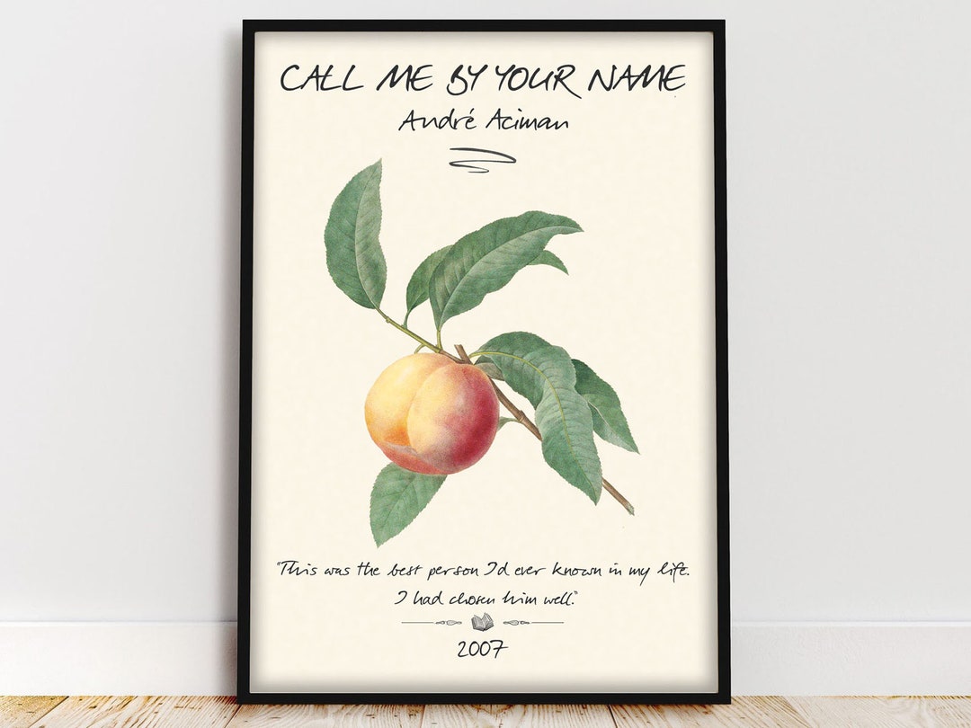 Call Me by Your Name Book Cover Art André Aciman Indie Room - Etsy