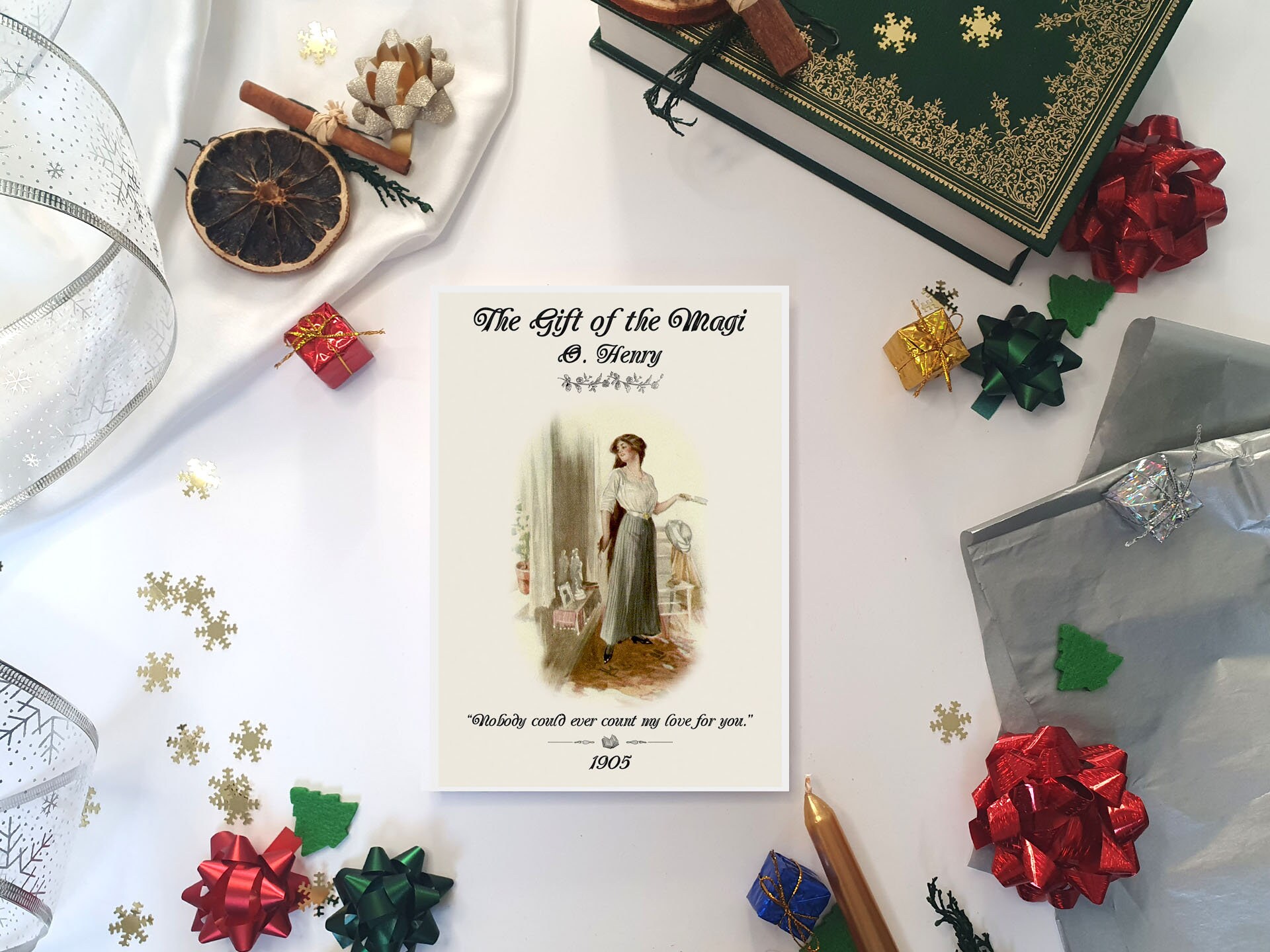 The Gift of the Magi O. Henry Romantic Literary Quotes Aesthetic Book  Poster 