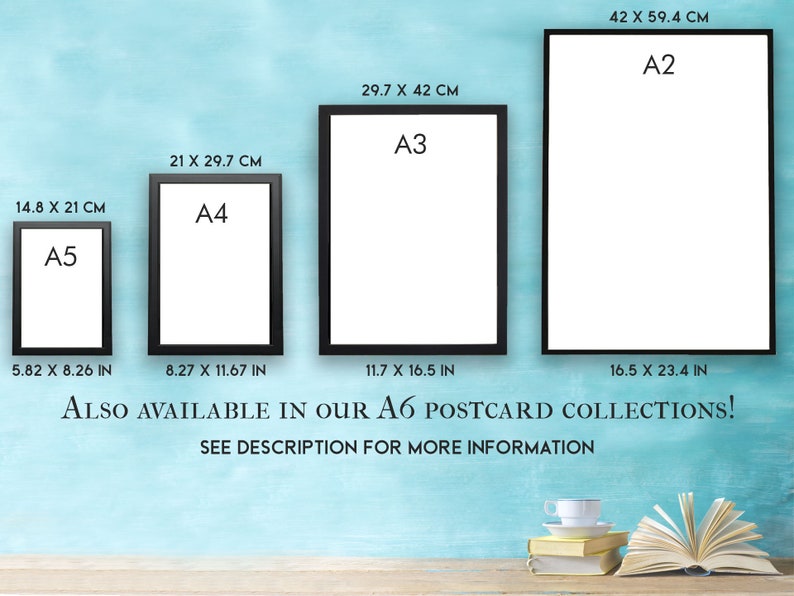 Bookish Posters Three for Two Offer, Wall Collage Kit for Light or Dark Academia Decor Styles, Boho Classroom / College Dorm Bookish Decor image 8