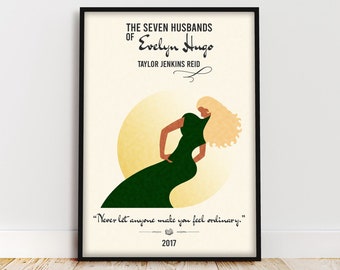 Seven Husbands of Evelyn Hugo Feminist Quote Book Poster Bookish Art Decor Book Lover Gift for Booktok or Bookstagram