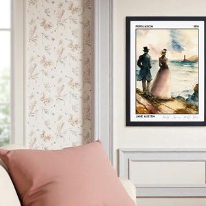 Pôster do livro Persuasion, Jane Austen: impressão artística premium de 210 g/m², presente para leitores de romances clássicos - Coleção Bookscape imagem 8