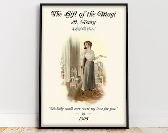 The Gift of the Magi | O. Henry | Romantic Literary Quotes | Aesthetic Book Poster |