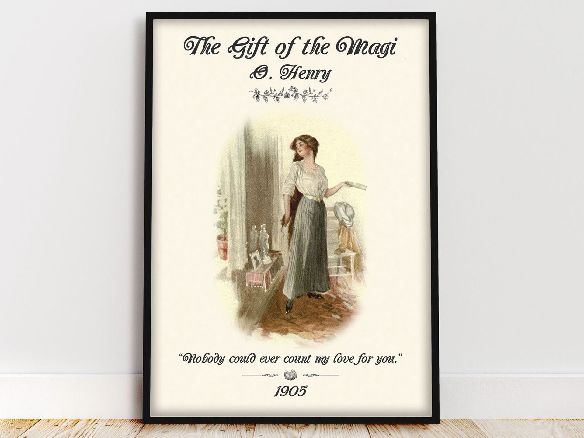 The Gift of the Magi O. Henry Romantic Literary Quotes Aesthetic Book  Poster 