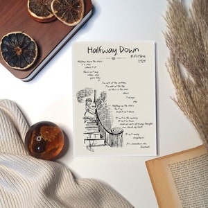 Halfway Down Baby Poem Wall Art | A. A. Milne Kidcore Room Decor ...