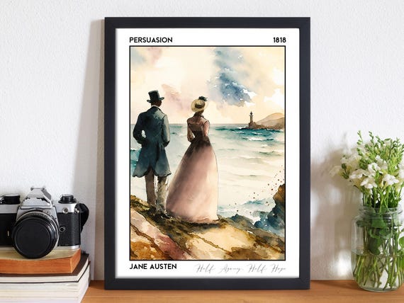 Persuasion Book Poster, Jane Austen: Premium 210gsm Art Print, Gift for Classic Romance Readers - Bookscape Collection
