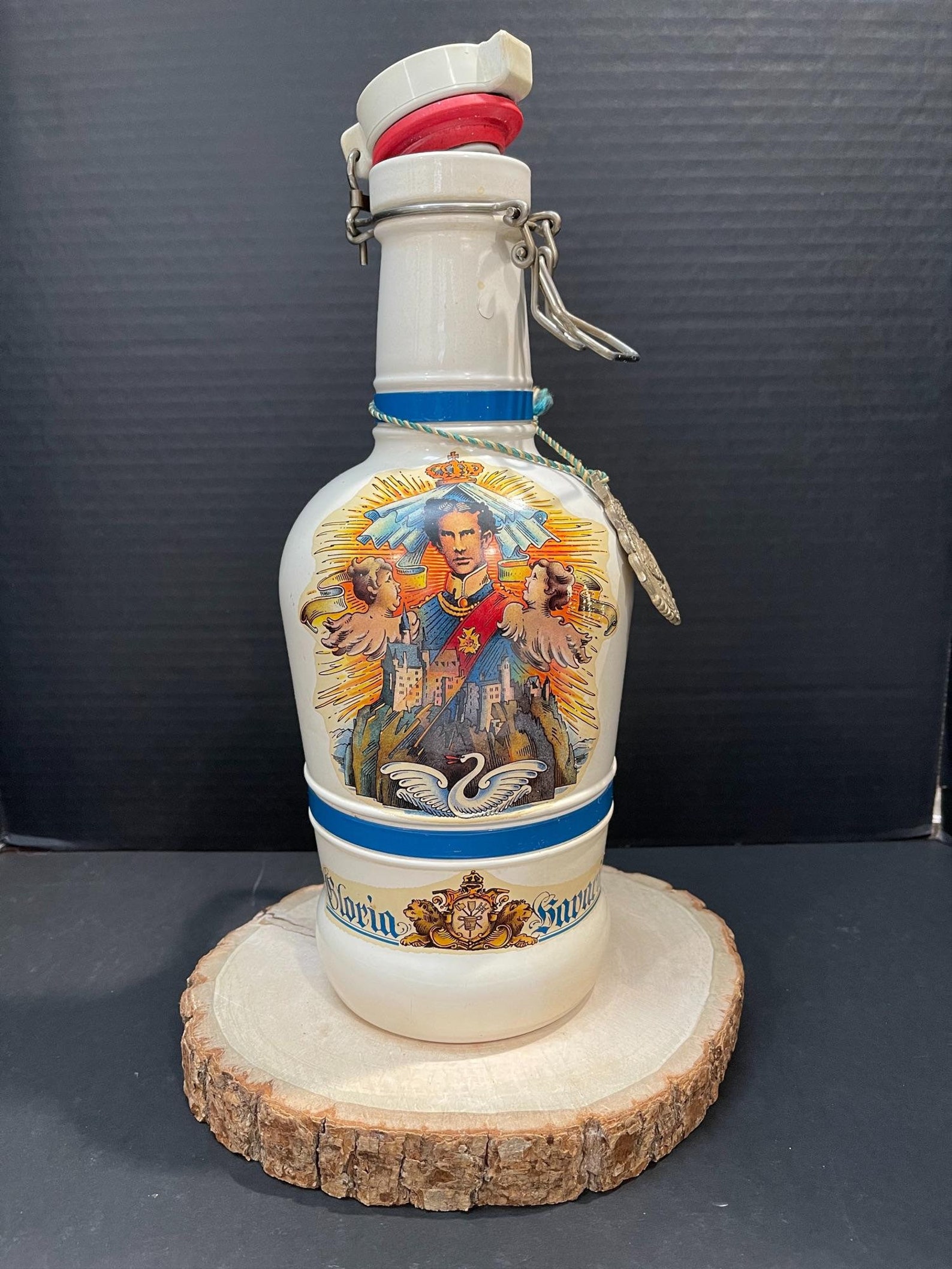 Vintage German Beer Bottle Jug Gloria Bavaria Das Lten Munster Etsy
