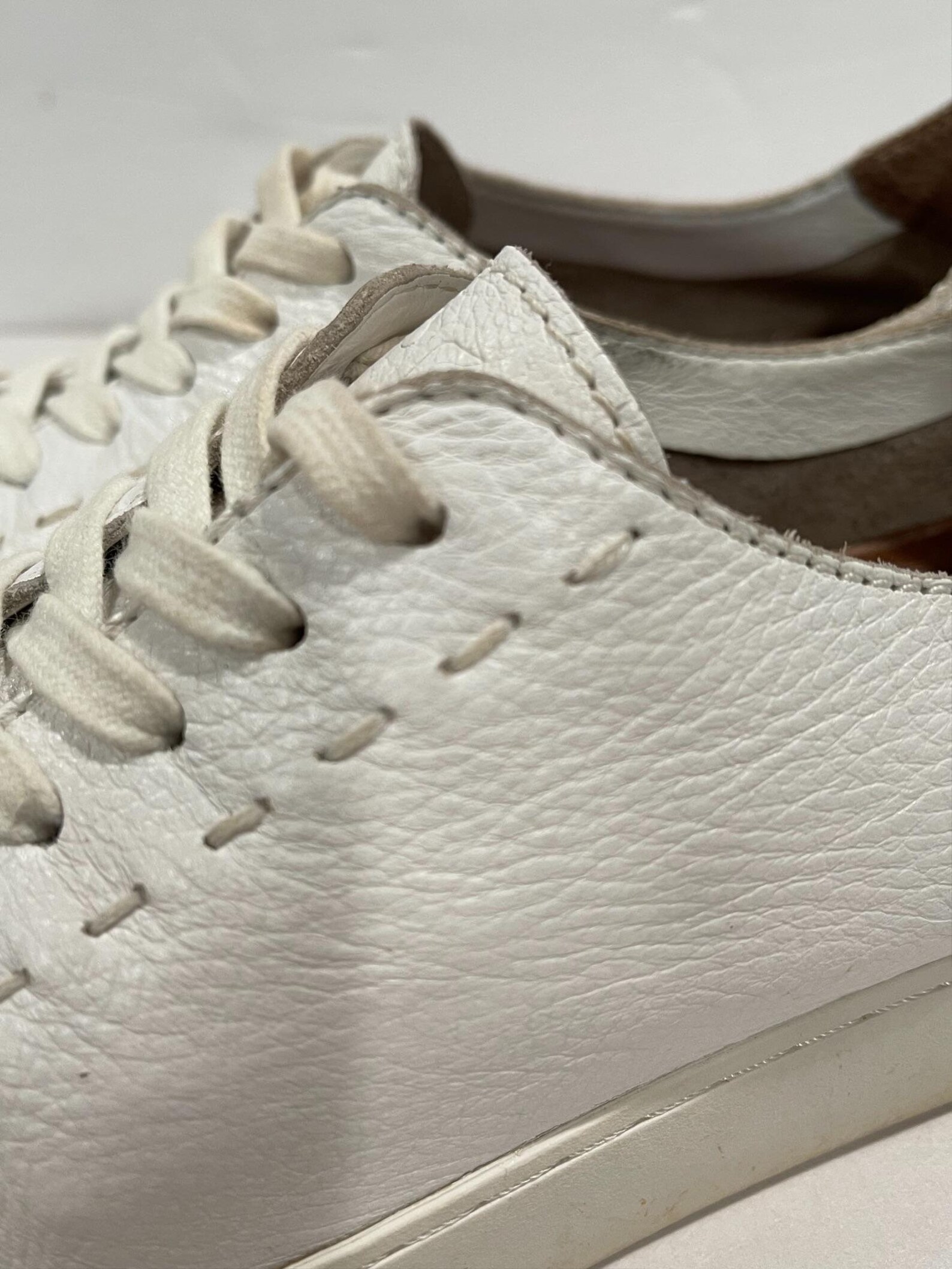frye leather woven fashion sneakers