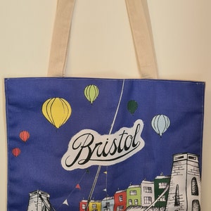 Bristol Tote 100% Cotton, craft printed, hand finished