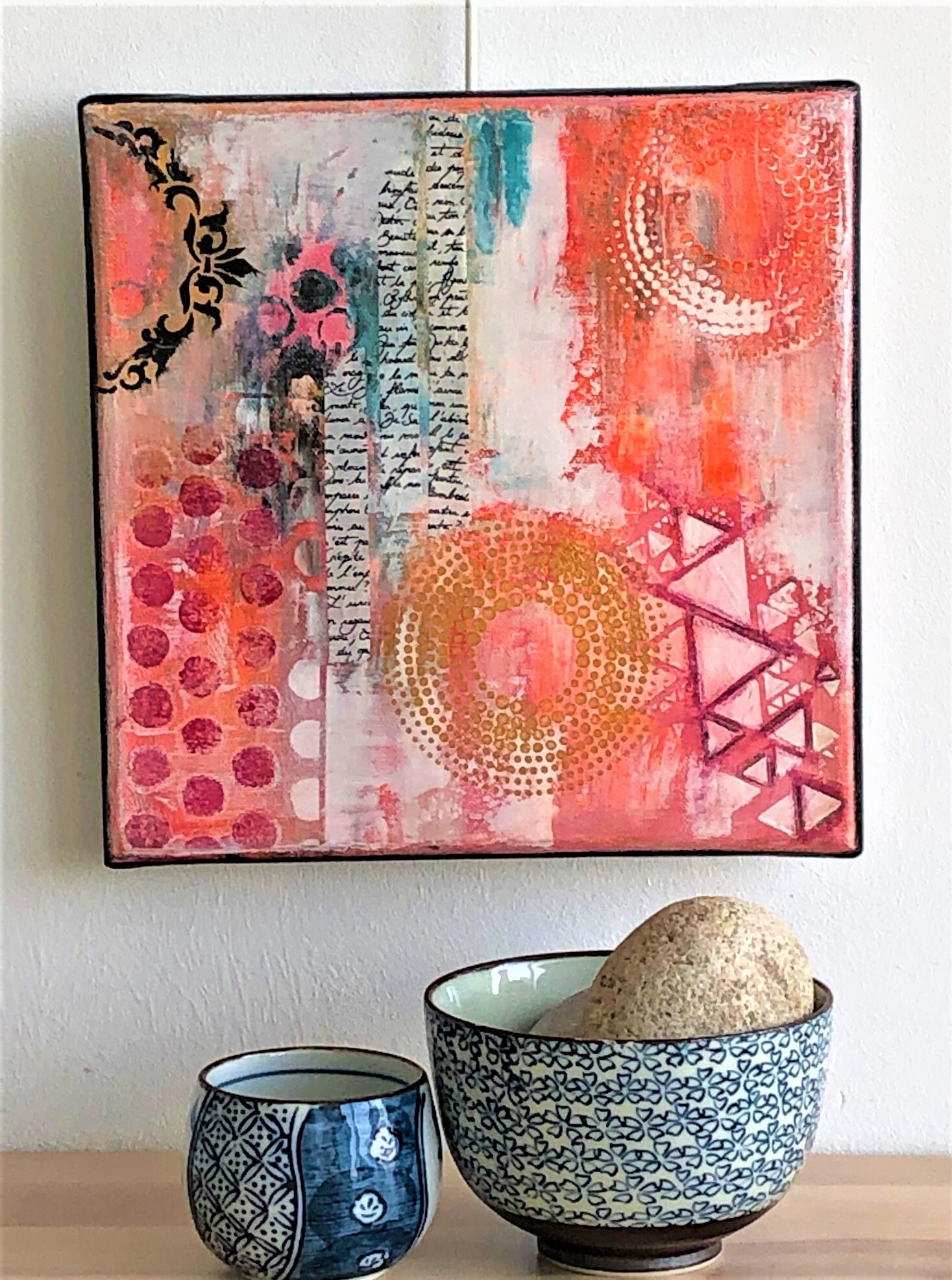 Peinture Acrylique Contemporaine Petit Modèle