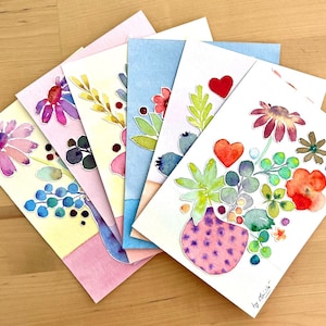 Carte aquarelle bouquet