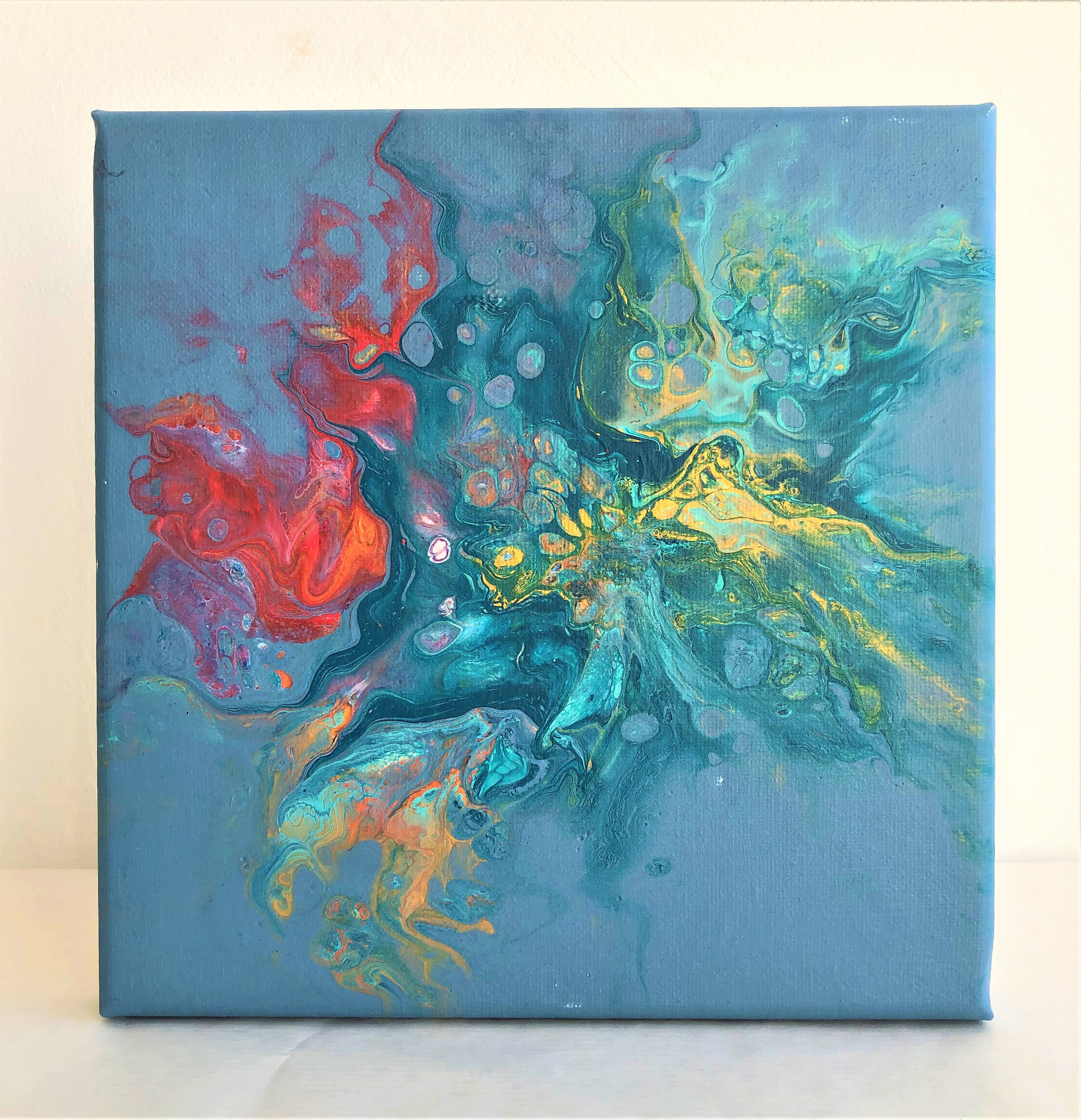 Peinture Acrylique Pouring Petit Modèle