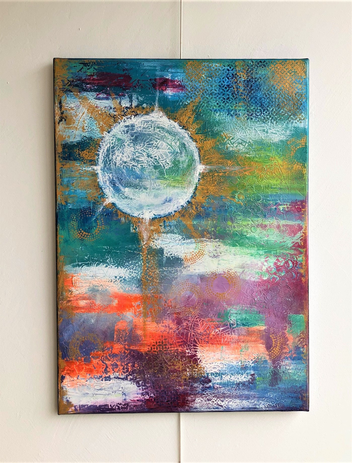 Peinture Acrylique sur Toile Pièce Unique