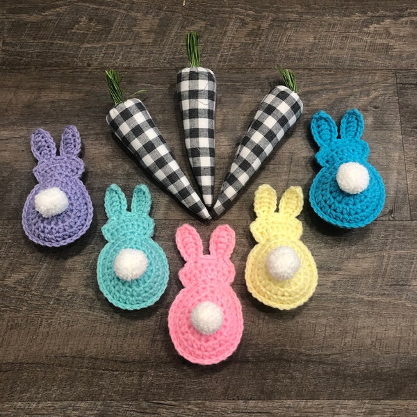 Crochet Bunny, Easter Bunny, Easter Decor, Ready To Ship, Farmhouse Easter Bunnies