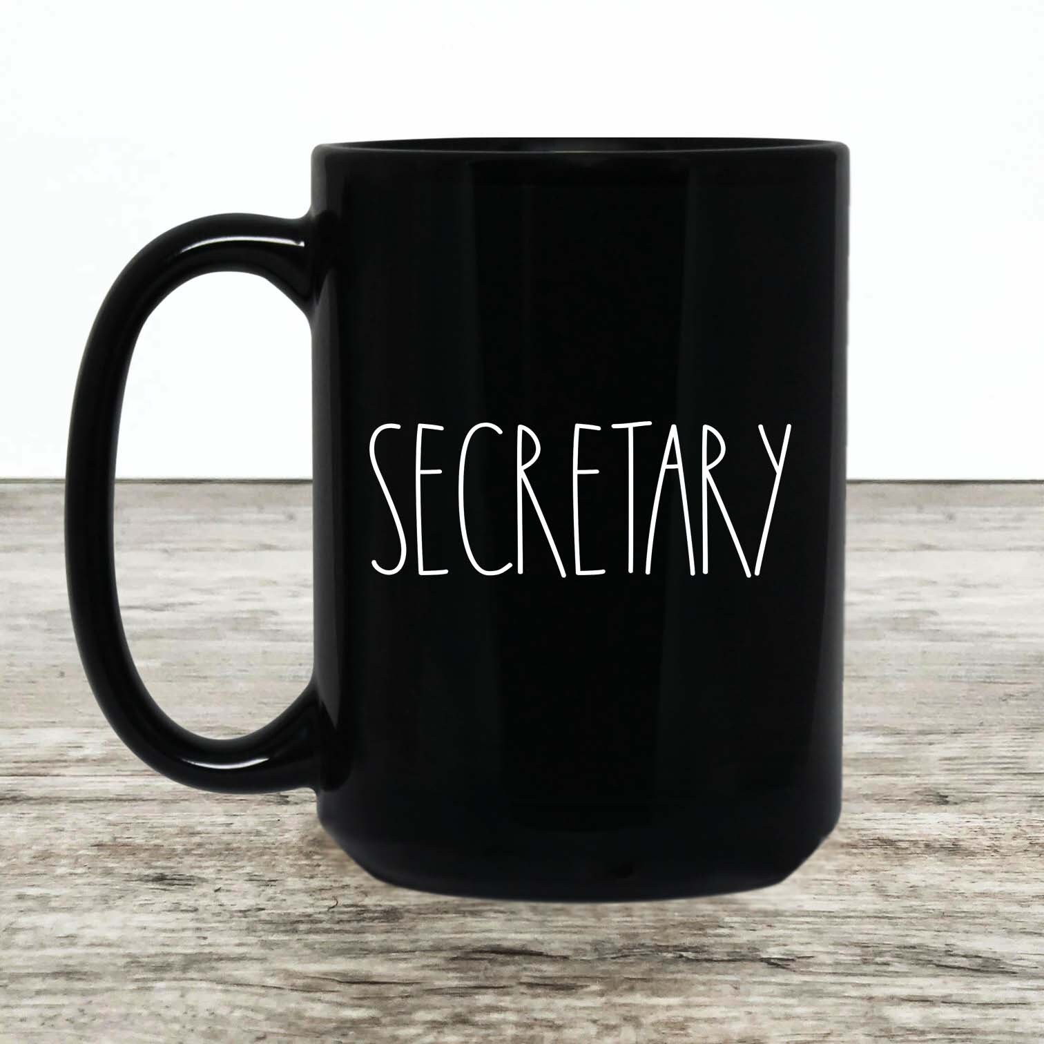 Secretary Mug Secretary Gifts For Him/Her Rae Dunn Style Etsy