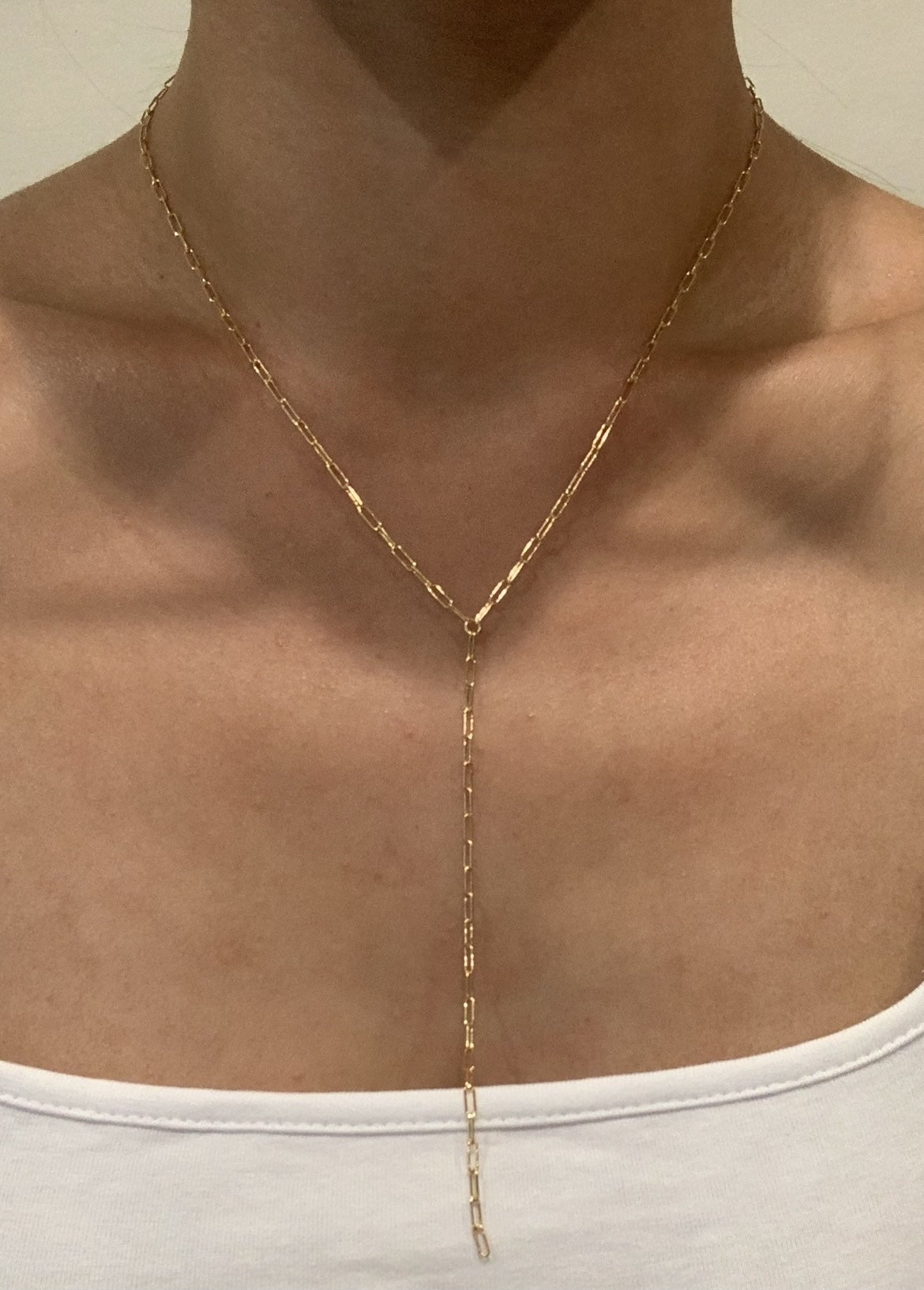 Dainty 18k Gold Filled Paper Clip 
