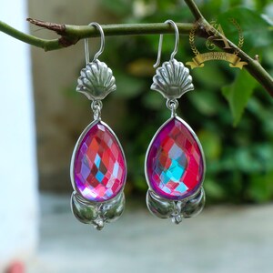 Mystischer Opal Feueropal Ohrring 925 Sterling Silber Ohrring Mystischer Feueropal Edelstein Handgemachtes Silber Schmuck Ohrring Geschenk Für Sie IMG_3389
