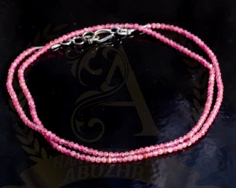 Handmade Silver Pink Opal Necklace, Natural Ethiopian Opal
