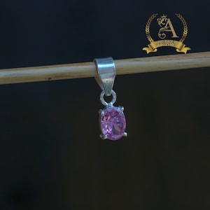 Pink Topaz Pendant 925 Sterling Silver Pendant Pink Topaz Gemstone Pendant Handmade Silver Jewelry Pendant Gift For Her IMG_4803