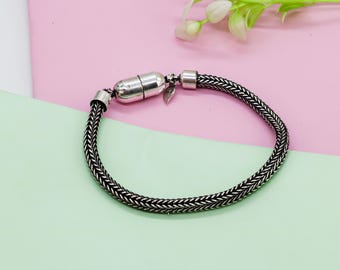 ブラス製　シルバーメッキ　ブレスレット メンズ＆ボーイズ用シルバーメッキブレスレット：8インチ - Etsy 日本