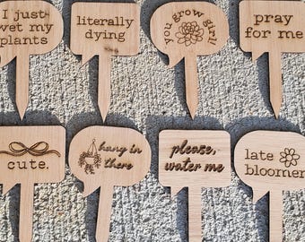 house plant quote markers