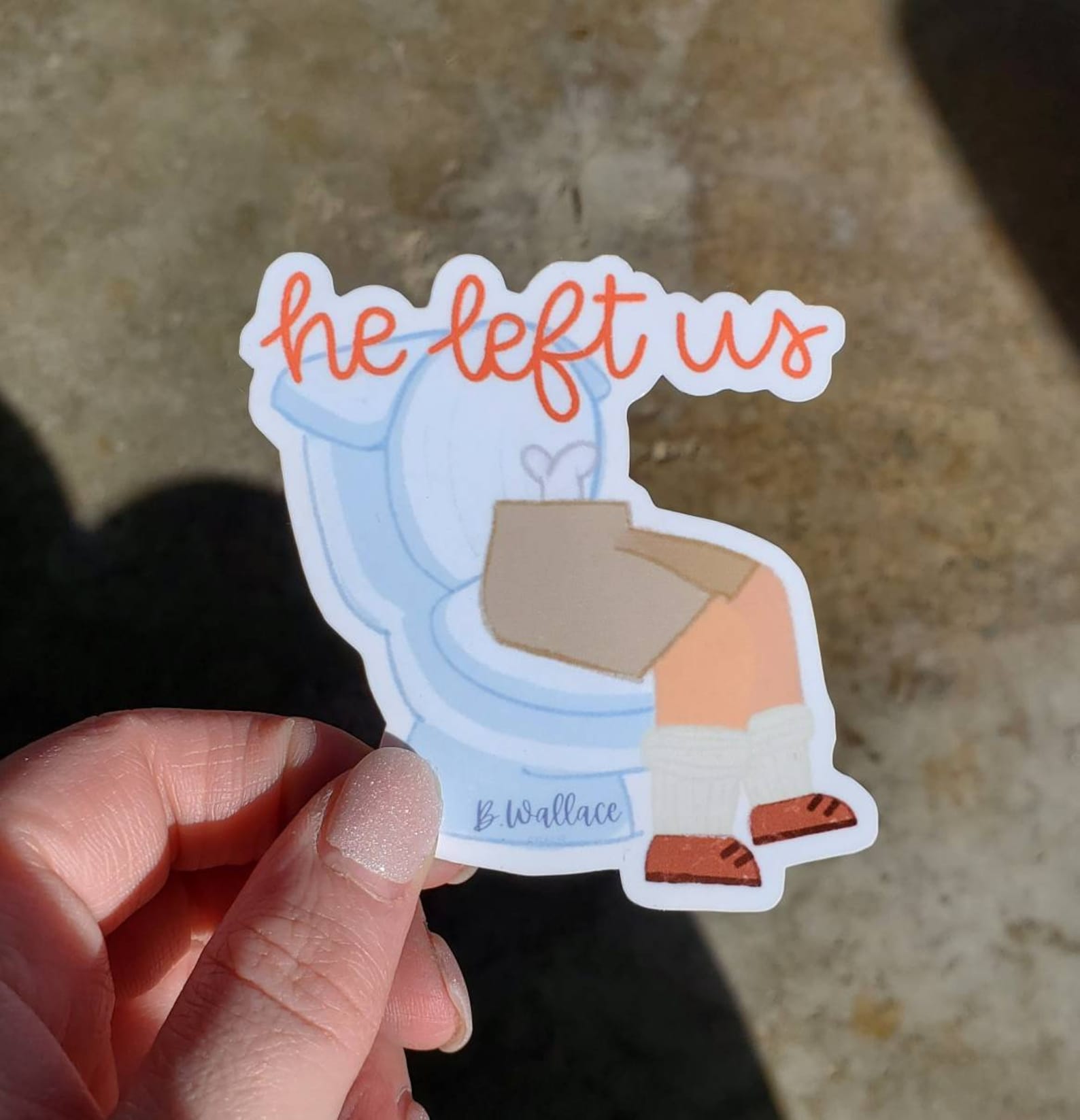 Jurassic Park he Left Us Die Cut Sticker for | Etsy