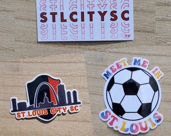 STL CITY SC sticker- Die cut sticker for laptop, water bottle or journal |approx 3 inches| hand drawn sticker