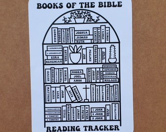 Bible reading tracker sticker- for Bible journaling and note taking COLORABLE