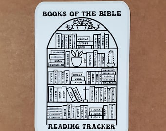 Bible reading tracker sticker- for Bible journaling and note taking COLORABLE