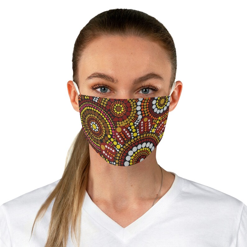 Aboriginal Face Mask Aboriginal Art Aboriginal Art Facemask Etsy Canada