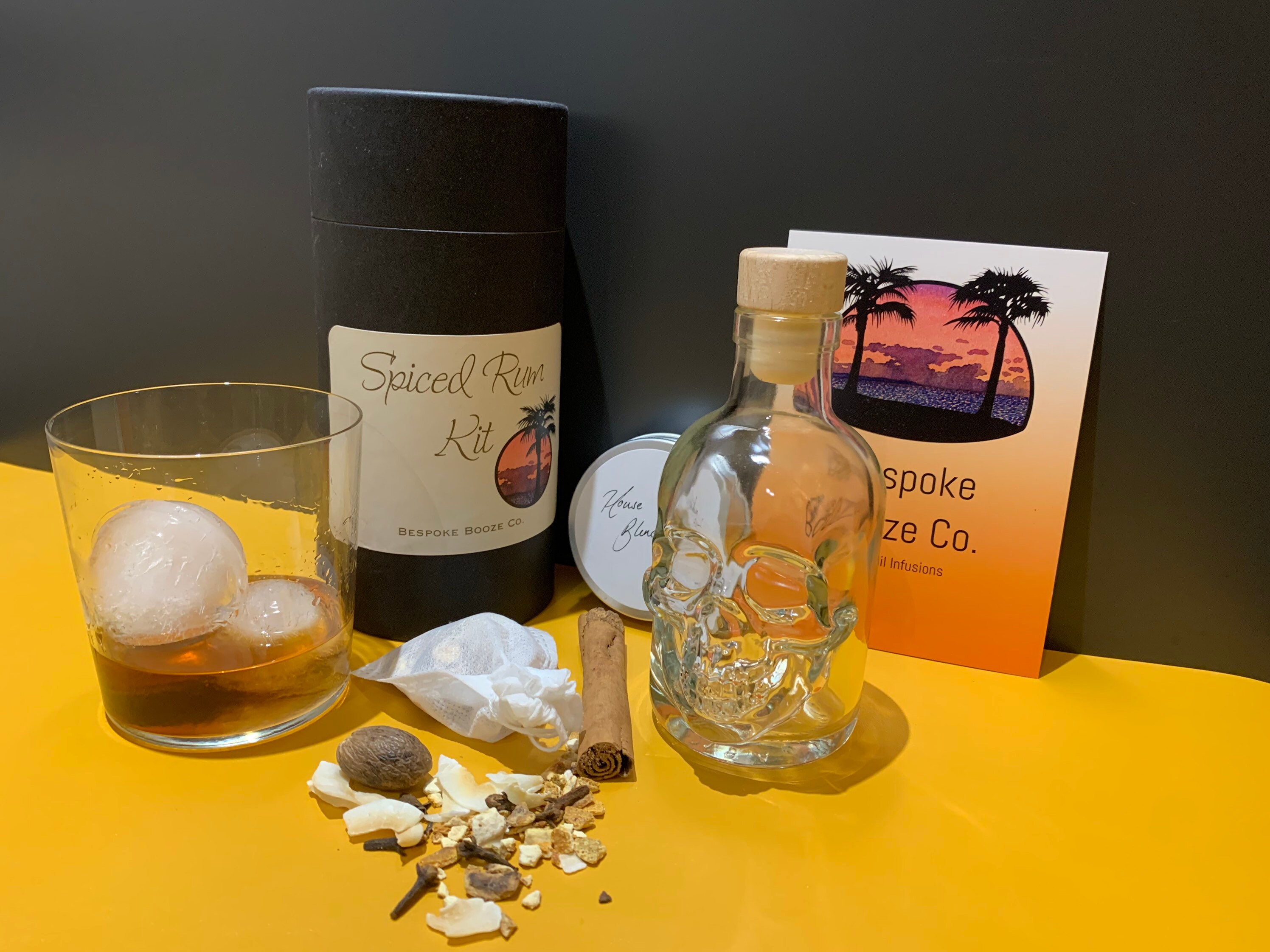 Spiced Rum Cocktail Kit with Skull Bottle Included. Etsy