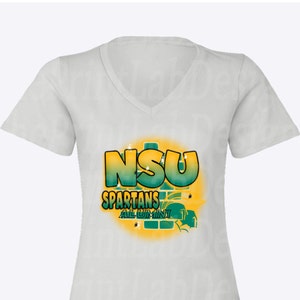 Norfolk State University Alumni Women Fitted V-Neck T-Shirts
