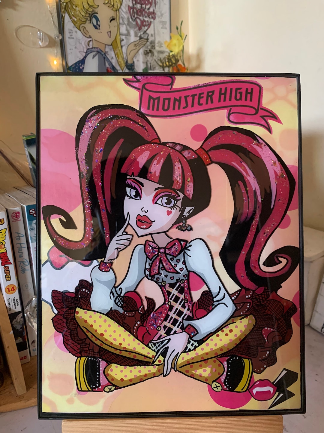 Draculaura Glass Painting Etsy