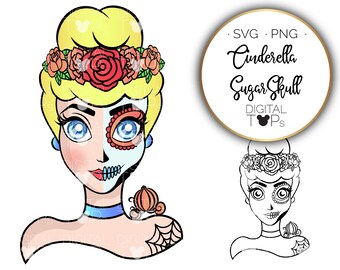 Free Free 112 Disney Princess Sugar Skull Svg SVG PNG EPS DXF File