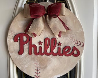 Philadelphia Phillies wood door/wall sign