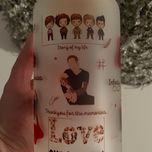 One Direction 16 oz glass can