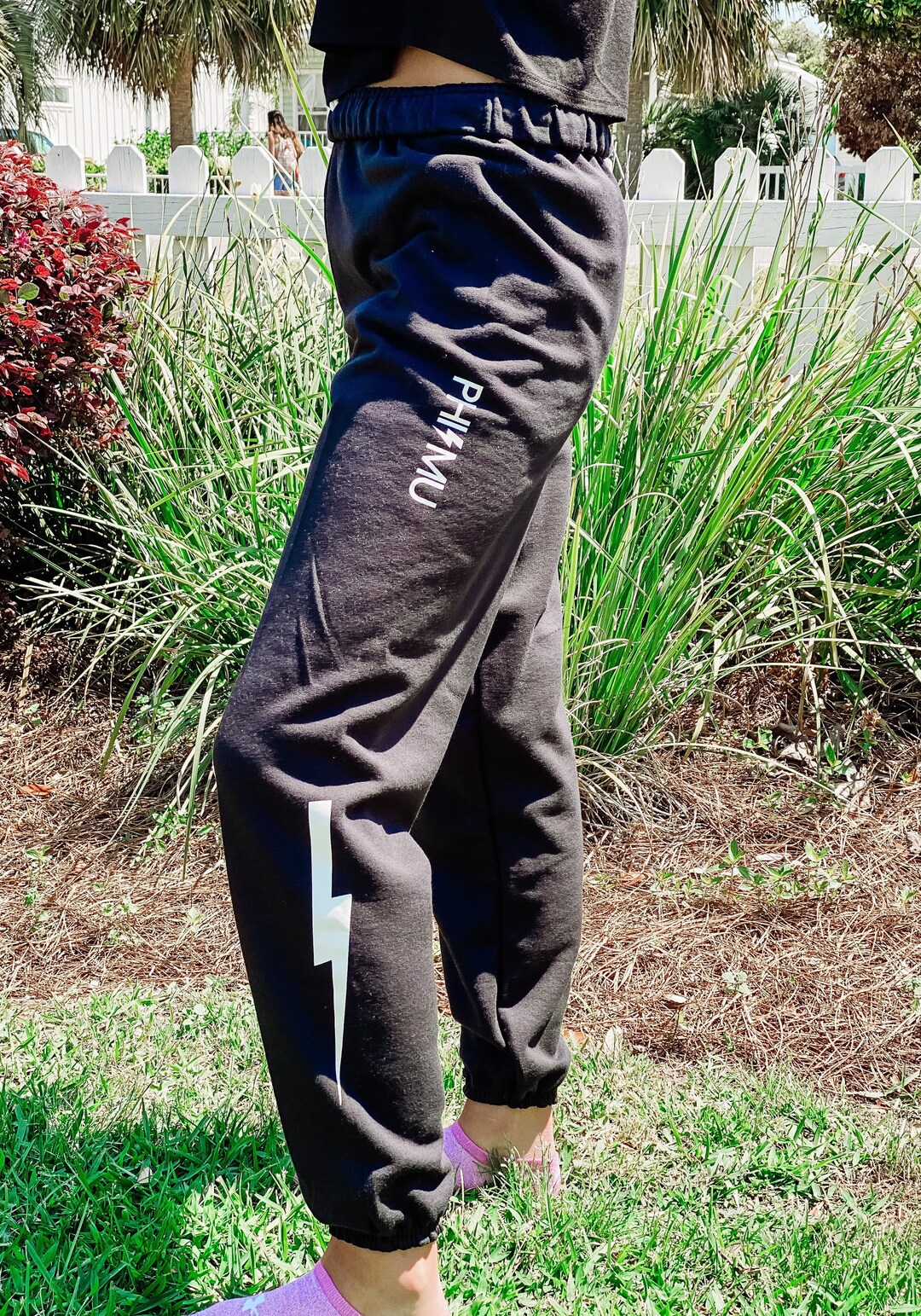 Trendy Lightning Bolt Sweatpants. Etsy