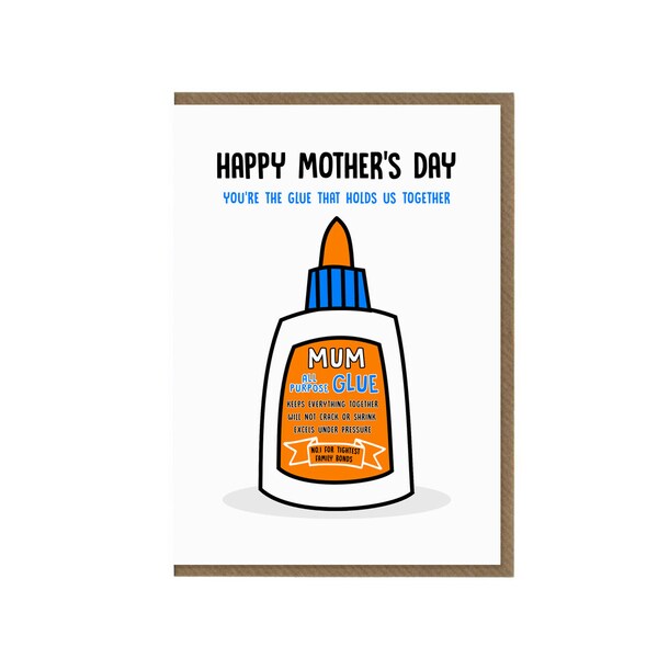 Glue That Holds Us Together Card - Etsy
